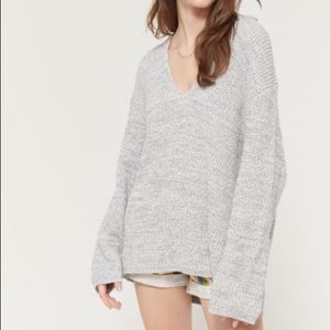 Urban Outfitters Victoria Oversized V-Neck Sweater